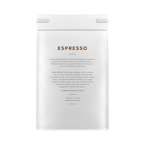 BLUE BOTTLE WHOLE BEAN ORGANIC COFFEE, ESPRESSO, DARK ROAST, 12 OUNCE BAG (PACK OF 1)