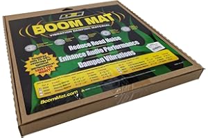Design Engineering 050200 Boom Mat Sound Damping Material with Adhesive Backing, 12" x 12.5" x 2mm (Pack of 2)