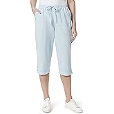 Gloria Vanderbilt Women's Ilona Pull on Button Detail Capri