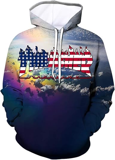 sudadera thrasher azul