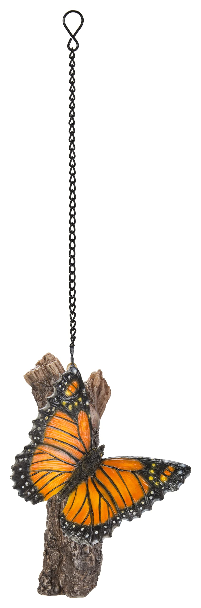 Vivid Arts Garden Friends, Home/Garden Decor. (Hanging Butterfly on a Log) - HGR-022