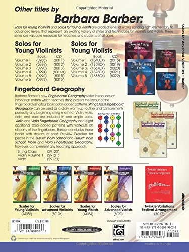 Scales For Advanced Violinists Amazon De Barber Barbara Fremdsprachige Bucher