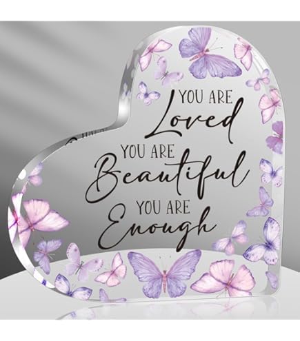 Ewong Inspirational Acrylic Heart Sign - Thank You Gift For Women, Teacher, Nurse, Friend - View #10