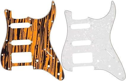 Amazon Rutiiy エレキギターピックガードアルミシールド楽器アクセサリー付き3層 エレキギターピックアップ 楽器