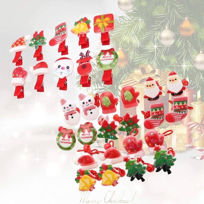 Babbo Natale 3d Con Elastici.Nuobesty 30 Pezzi Mollette Capelli Di Natale Con Elastici Per Capelli Copricapo Di Natale Accessori Capelli Natalizi Bomboniere Feste Natale Amazon It Illuminazione