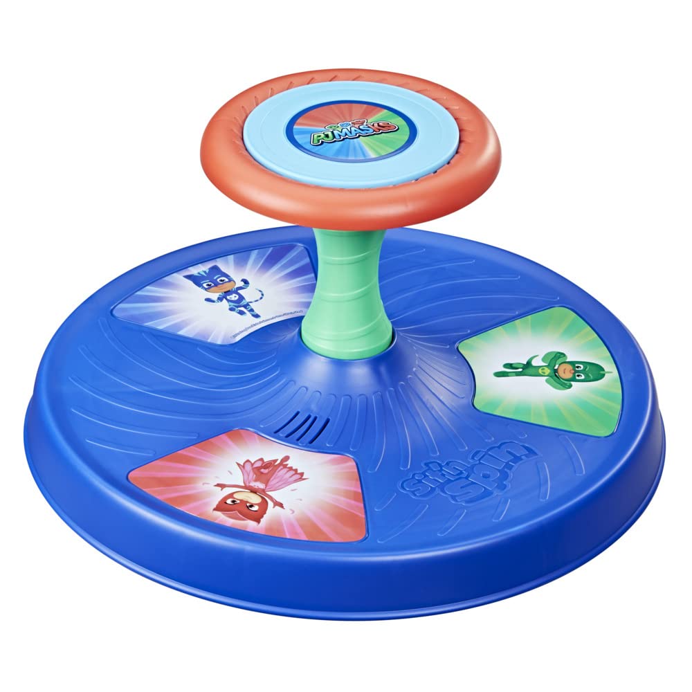 Playskool PJ Masks Sit 'n Spin Musical Classic Spinning Activity Toy for Toddlers Ages 18 Months and Up (Amazon Exclusive)