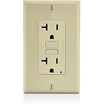 Leviton 20 Amp Brown Duplex Receptacle - Narrow Body Self-Grounding Outlet For Industrial Use