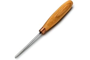 BeaverCraft Wood Carving V Gouge K12/02 Woodworking Hand Chisel Compact Wood Carving Knife for Beginners and Profi