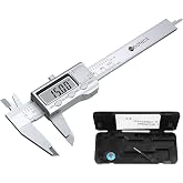 Neoteck 4 inch/100mm Digital Caliper, Stainless Steel Metal Mini Caliper | Electronic Calipers Measuring Tool with inch/mm Conversion, Large LCD Screen for Jewelry,Thickness/Dimensional Measurement