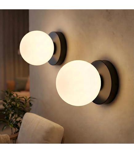 Creative Donuts 24W Round LED Wall Sconce – Orange Glass, Modern Nordic 26cm Circle Light For Bedroom, Dining Room & Living Room