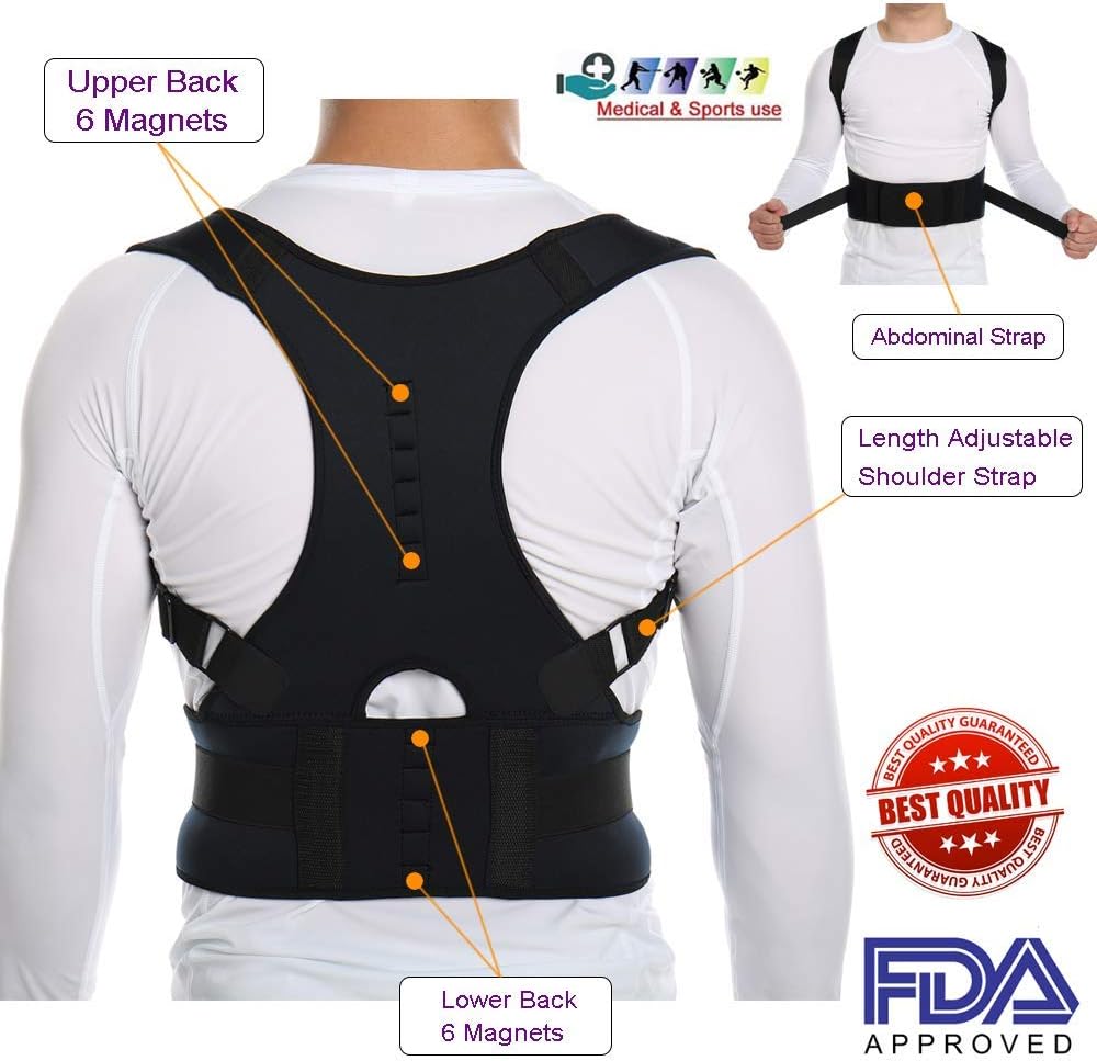 Posture Corrector Back Brace | Perfect Posture Support Brace | Best Adjustable Back Posture Corrector for Men and Women, Improve Posture and Hunchback Shoulders, Shoulder Alignment