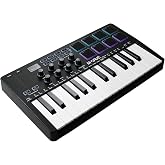 M-VAVE 25 Key USB MIDI Keyboard Controller with 8 Backlit Drum Pads, Piano Keyboard Wireless Semi Weighted Professional Dynamic Keybed, 8 Knobs, Software Included
