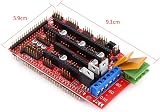 Walfront RAMPS 1.4 Controller Mega 2560 Board 5x A4988 Drivers + Heat Sinks view 6