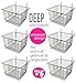 Only Garment Racks Deep Wire Storage Baskets For Gridwall, Slatwall and Pegboard - Black Finish - Dimensions: 12