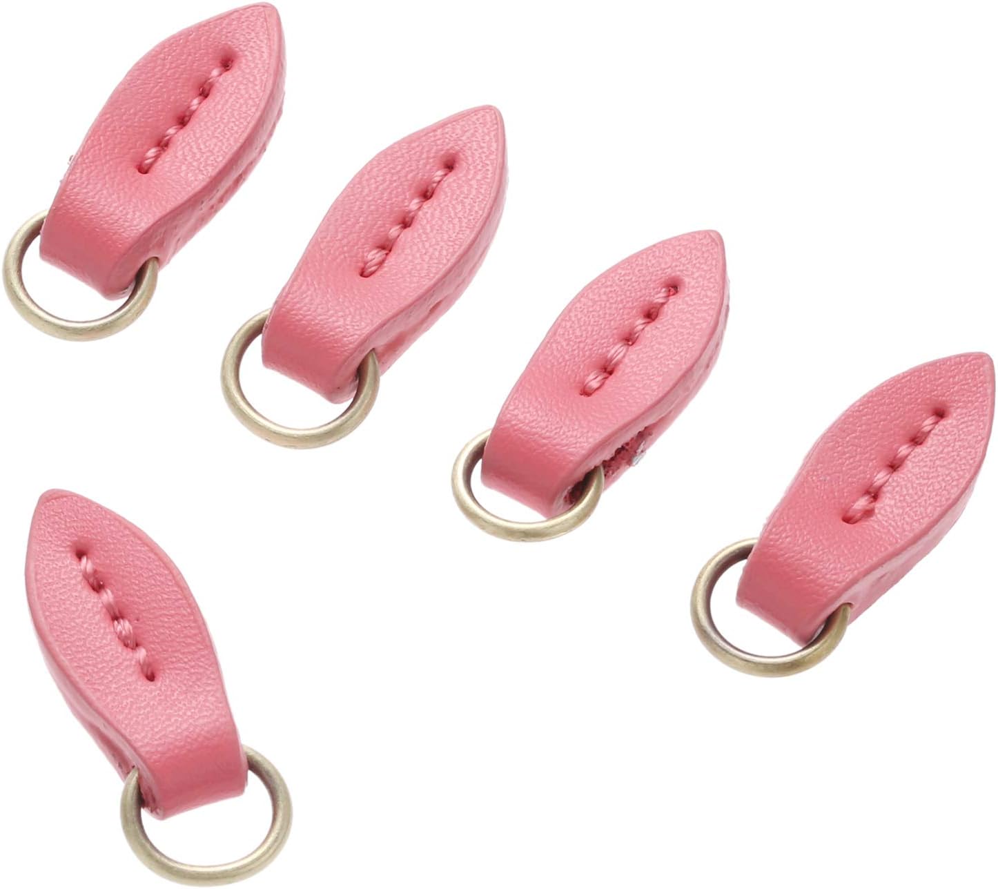 Leather Zip Puller Leaf Shape Leather Zipper Tags Fixer