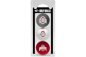 Team Golf NCAA Regulation Size Golf Balls, 3 Pack, Full Color Durable Team Imprint