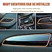 GOADROM Car Interior Moulding Trim,3D DIY 5 Meter Flexible Interior Exterior Decoration Moulding Trims Strips line Stickers for Auto Accessories(Orange)……