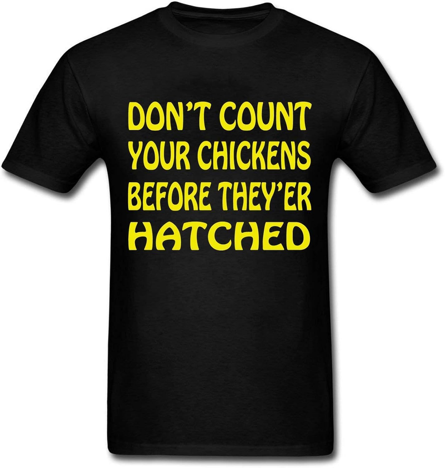 Don't Count Your Chickens Before THEY'ER Hatched Youth Tee Amazon.co