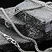 Sterling Silver Italian 2.5mm Solid Franco Square Box Link 925 Rhodium Necklace Chain 16