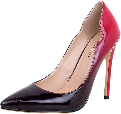 Amazon Com Calaier High Stiletto Heels Gradient Comfort Ladies