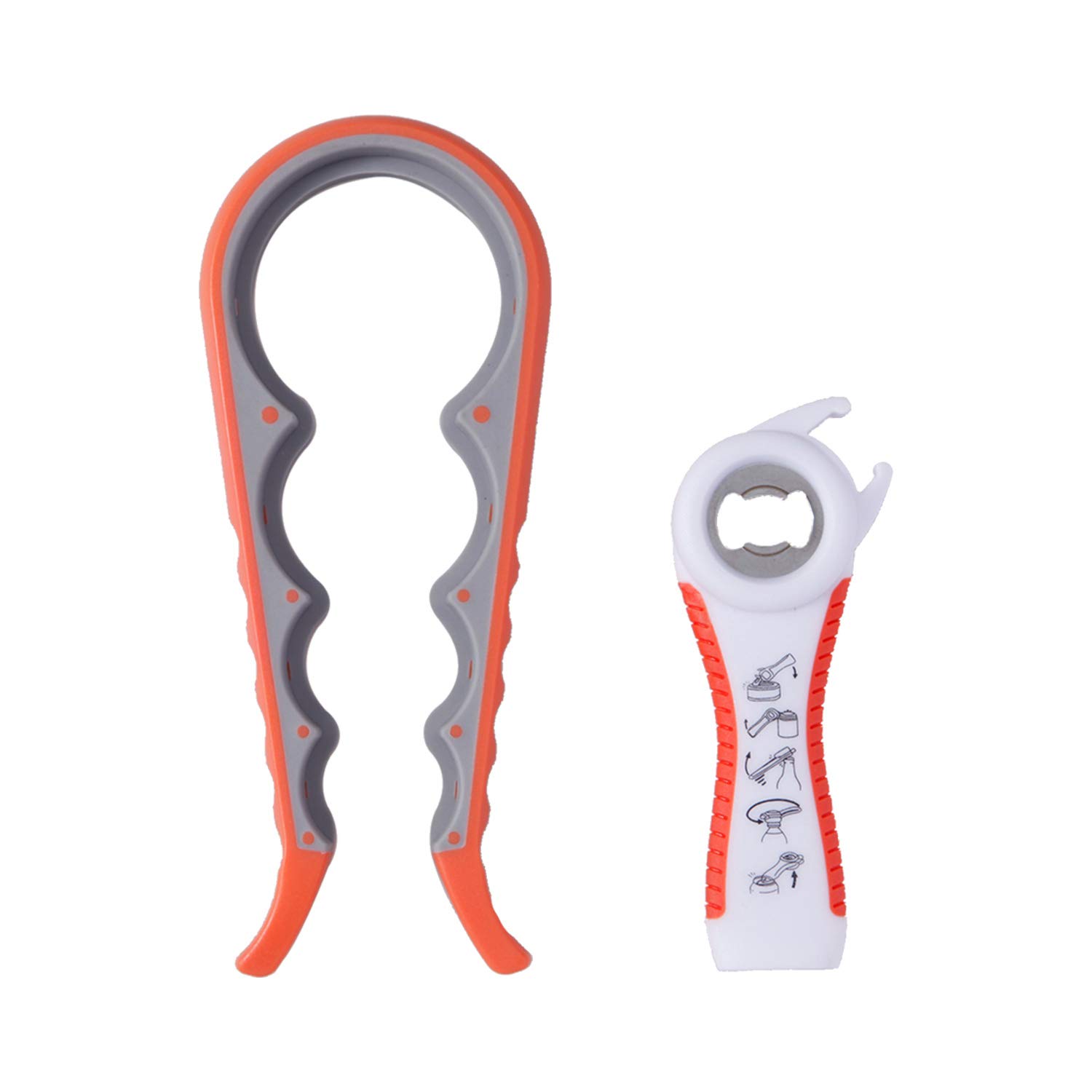 コモライフ ふた開け楽ちんオープナー 4in1 栓抜き 瓶 オープナー 2個セット 蓋開け キャップ ジャー ボトル商品画像