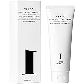 Verso Daily Facial Cleanser, Hydrating Gel with Centella Asiatica, 120 ml, White Tea Flower, All Skin Types