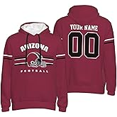 Midkepf Custom Hoodie for Men, Personalized Football Sweatshirt, Customized Any Name Number Hoodies Gifts
