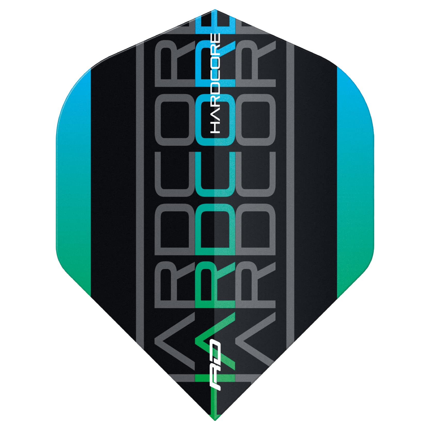 RED DRAGON Hardcore XT Green Triple Darts Flights - 4 Sets Per Pack (12 Flights in Total)