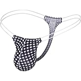 JJLCTHONG Mens Thong Sexy Underwear men breathable cool Low-rise G-string T-back