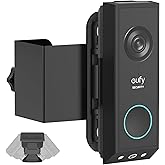 Borcorz Anti-Theft Adjustable Mount for Eufy E340 Doorbell, No Drill Mount for Eufy E340 Doorbell Camera, Adjustable (45° Left and Right) Angle for Apartment Home Renters