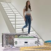 SuperlightingLED 20-Step Intelligent Motion Sensor Stair Lights Kit, 47.2-Inch Cuttable COB LED Strip Lights for Indoor Stairs, PIR Smart Staircase Lighting with Daylight Sensor, Cool White (6000k)