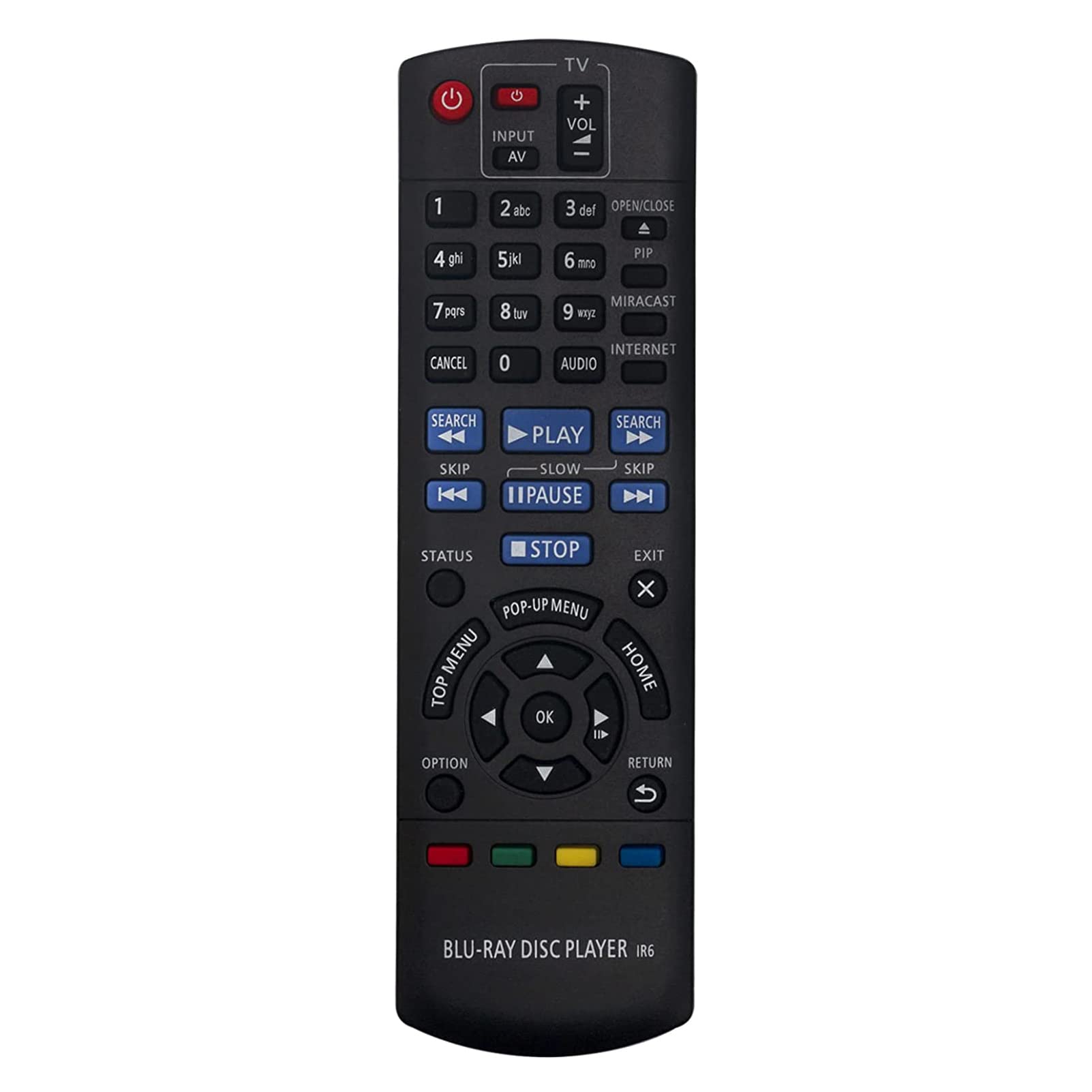 VINABTY N2QAYB000976 sub N2QAYB000975 Replacement Remote Compatible with Panasonic LED TV TX-32GW324 TX-24GW324 TX-32G302B TX-32GW334 TX32DW334 TX-32DW334 TX32D300 TX-32D300 TX-32G320E TX-32G310E