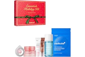 medicube Essentials Holiday Kit | 6-in-1 Mini Skincare Gift Set | Amazon Exclusive Trial Sizes for Radiant Skin | Travel Kit & Stocking Stuffers with Cleansing Oil, Toner Pads, Serum, Cream & Mask