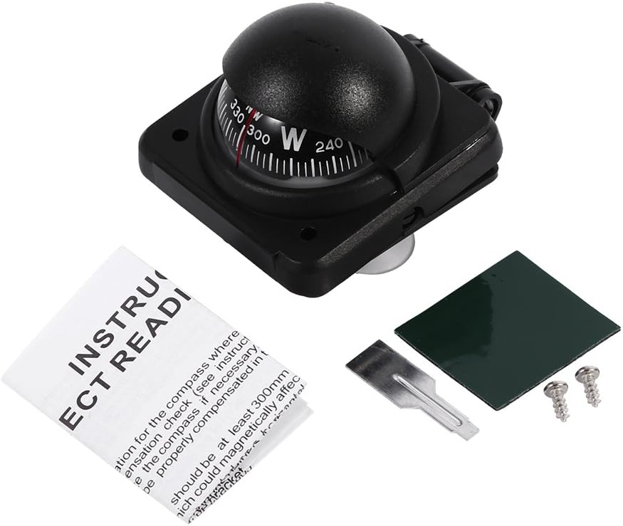Marine Compass, Boat Compasses Multi-function Electronic Vehicle Car Sea Marine Boat Ship Dash Navigation Ritchie Compass Marine Outdoor: Automotive