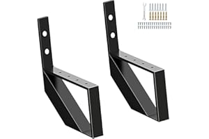 Zwinz Steel Stair Riser 1 Step, Metal Stair Stringers for Deck Height 11.9 inches, Steel Stair Step Riser for Outside Stairs (2Pack)