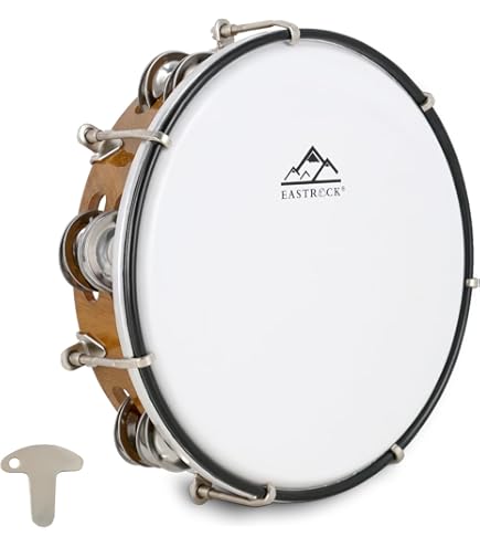Amazon.com: Meinl 打擊樂PA10A-BK-NH-H 10 英吋ABS Pandeiro 附納帕頭