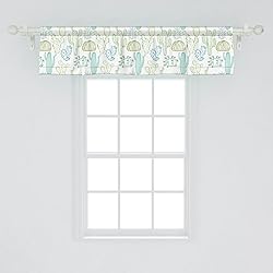 Ambesonne Cactus Window Valance, Prickle Plants