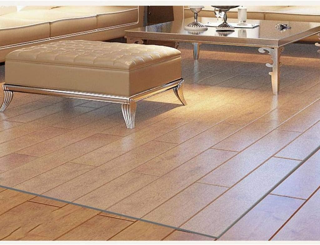 PVC Rug, Chair Mat Hardwood Floor Clear Scratch Resistant Floor Protector for Low Pile Carpet Computer Office Chair Floor Mat-100x150cm(39x59inch)-Scrub1.5Mm Special