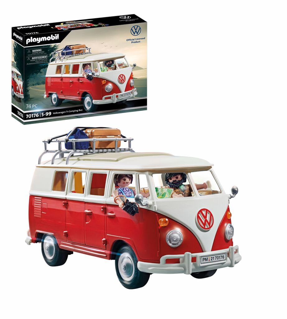 PLAYMOBIL | Volkswagen | T1 Camping Bus |Sammelauto | Für Kinder und Erwachsene | 70176
