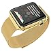 Probrotherbrand New Apple Watch Band Steel Milanese Loop Replacement Wrist Band with Free Plated Case for Apple Watch iWatch (Gold 42mm)