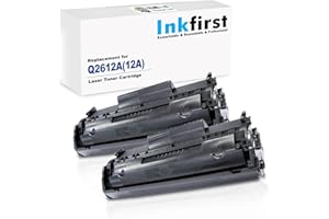 2 Inkfirst Compatible Toner Cartridges Replacement for HP Q2612A 12A Laserjet 1010 1012 1018 1020 1022 1022N 1022NW 3015 3020