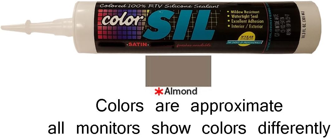 Color Matched Silicone Caulk - Southern Grouts & Mortar (39 Colors) (Almond)