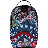 Sprayground Kyoto Colors Backpack, 900D Polyester Fabric, with Velour Laptop Compartment, Gold Zippers, and Mesh Back Panel, 18 x 11.5 x 6 Inches