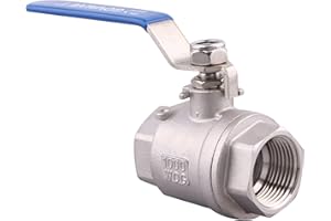 GOVALVE 2-PC Ball Valve Stainless Steel - 1" NPT Female Full Port Ball Valve For water oil and gas
