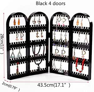 Y-GRMM Joyas Plástico Pendiente Almacenamiento Puertas Diseño Agradable