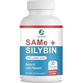 Same and Silybin for Dogs, Same for Dog, Liver Supplements for Large Dogs | S-Adenosyl-L-Methionine, Hepatic Supplement for Liver &amp; Brain, Dog Liver Support (Same+Silybin), All Dogs (Under 120 lbs)