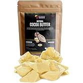 Motherland Goods Natural Cocoa Butter Chunks - Organic & Raw Unrefined Body Moisturizer for Sensitive Skin, Anti-Aging, Scars & Eczema Relief - Premium Raw Butter From Ghana (4 Oz)
