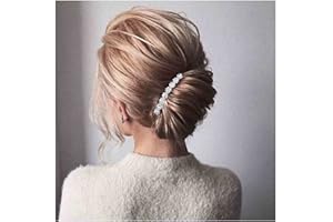 Yheakne Crystal Bridal Hair Comb Silver Rhinestone Hair Piece Wedding Headpieces Bride Side Comb Wedding Hair Accessories for Bride and and Bridesmaids (Silver)