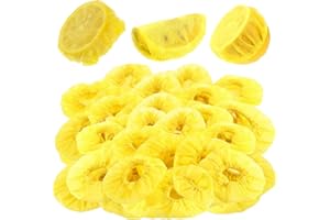 ASOFELK 100 Pcs Yellow Lemon Nets for Squeezing, Disposable Lemon Covers for Squeezing Juice & Filtering Seeds, Elastic Mesh Wraps for Citrus Wedges