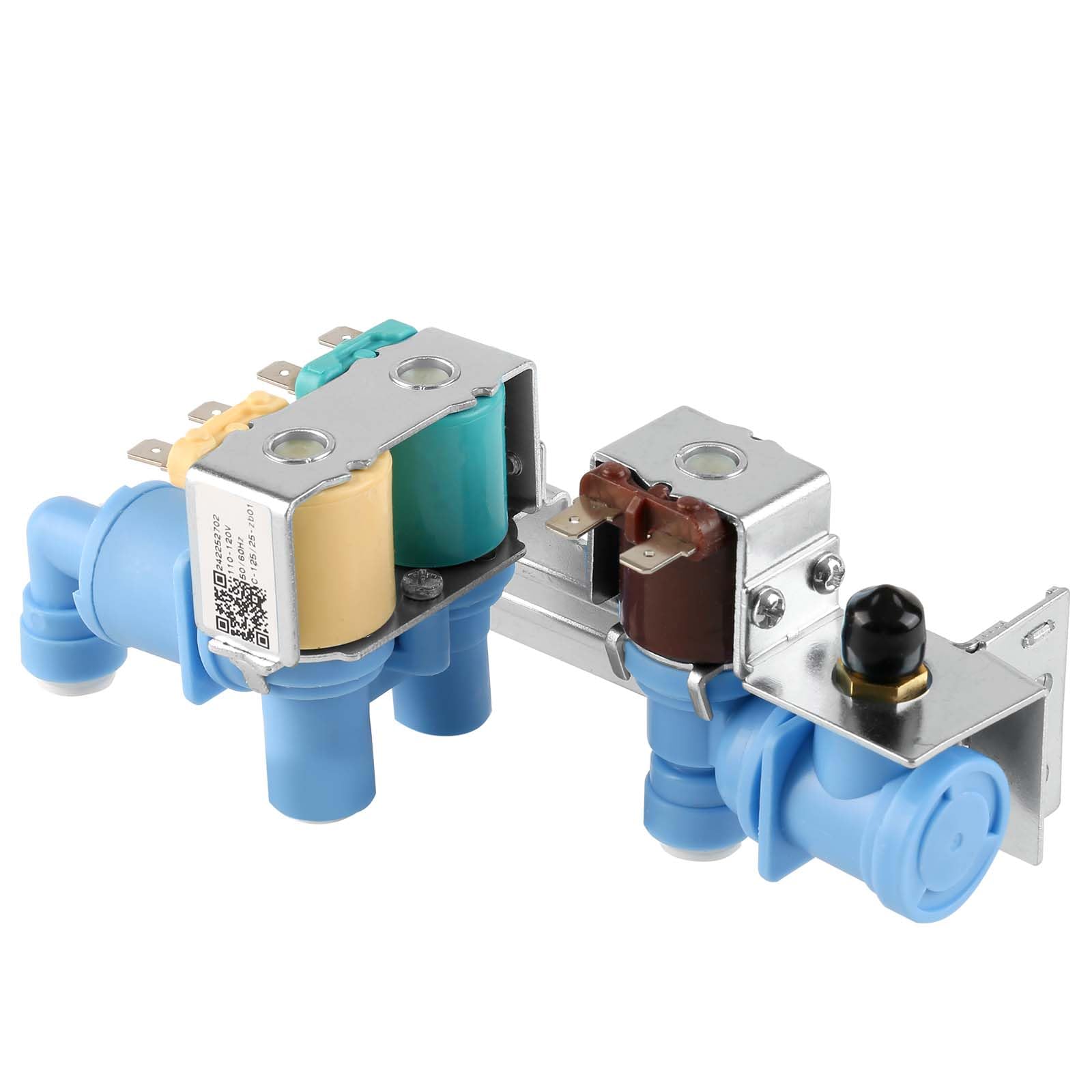 Photo 1 of 242252702 Refrigerator Water Inlet Valve for Frigidaire Kenmore Electrolux Crosley, Replace 240321801 240505101 240505102 240508101 240508102 240531101 241734301 241734302 7241734301 2692163 etc.